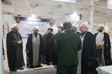 نمایشگاه عملکرد و تحول نمایندگی ولی فقیه در سپاه، میزبان مدیر و معاونین حوزه علمیه استان تهران