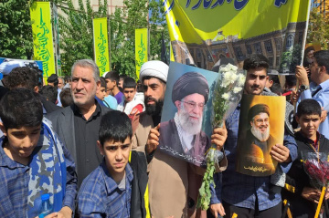 گزارش تصویری تجمع طلاب حوزه علمیه استان تهران