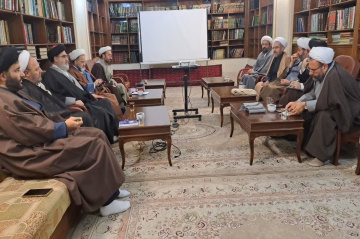 نشست مشترک مدیرحوزه علمیه استان تهران باتولیت مدرسه عالی شهید مطهری ره